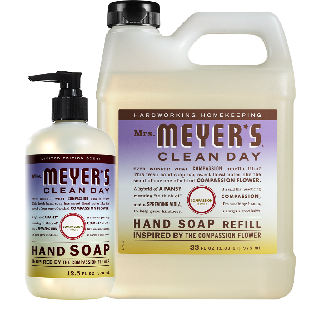 Compassion Flower Liquid Hand Soap & Refill Set