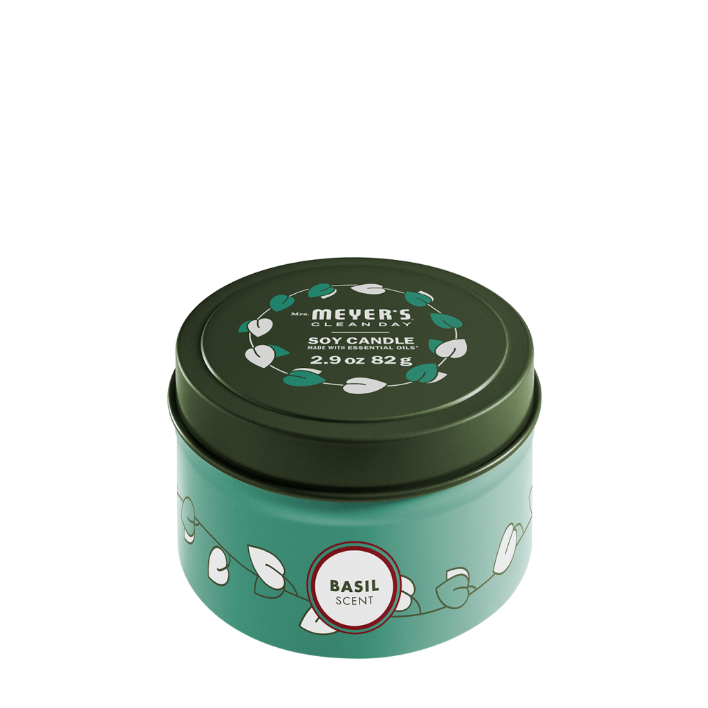 Basil Tin Candle